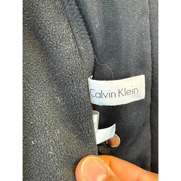 Calvin Klein Women's Hooded Trench Coat Long Sleeves Pockets Blue Size Small - Picture 9 of 9